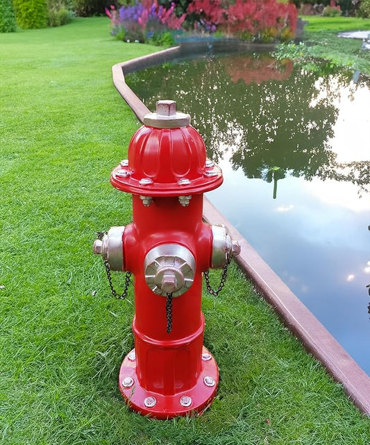 Teaeeno Outdoor Animal Decor Statue, Animal Sculpture Decoration for Yard Art, Garden Statues Decor for Home, Home Garden Décor Accents (Red)
