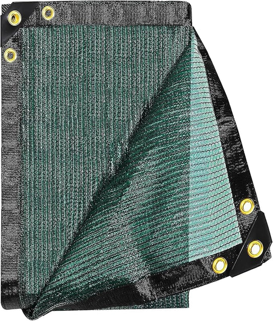 e.share 70% Shade Cloth for Garden, 12 Ft X 20 Ft Sun Shades Outdoor Patio with Grommets for Plant Covers,Porch Screen,Pergola Shade Cover,Greenhouse,Green